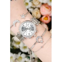 ست ساعت دستبند ستاره ای زنانه