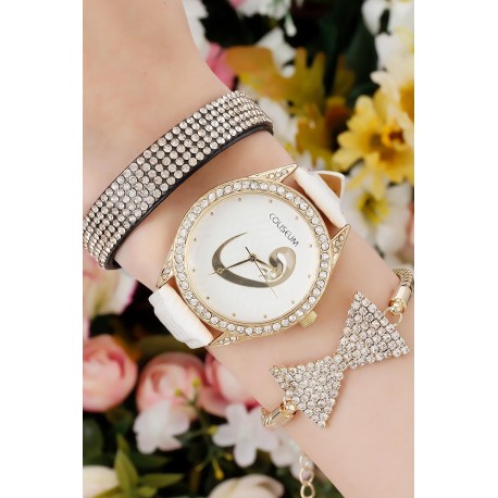 ست ساعت دستبند پاپیونی زنانه