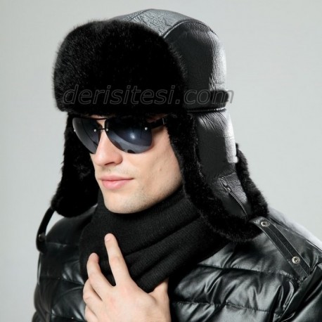 کلاه چرم مردانه