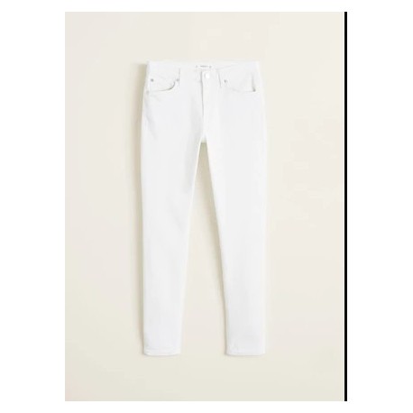 شلوار جین سفید ساده