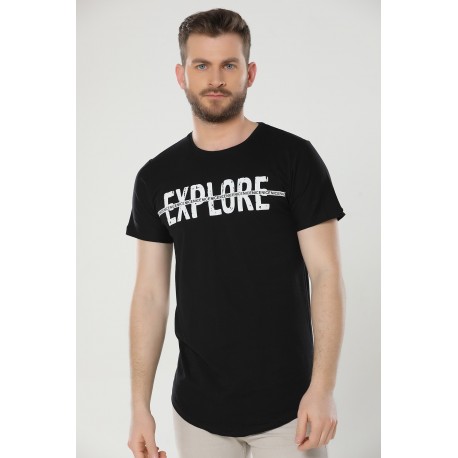 تیشرت مشکی طرحدار