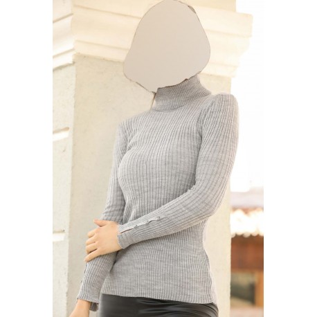 بافت یقه اسکی زنانه