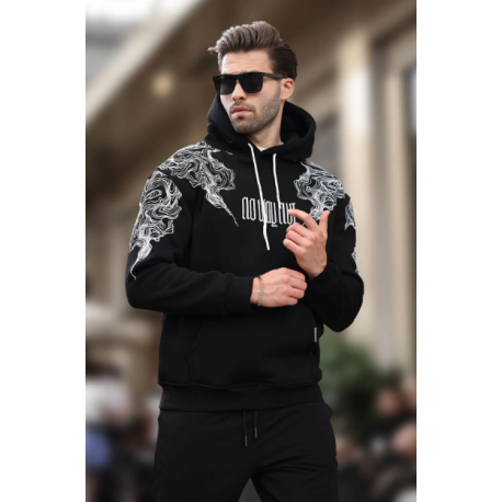 سویشرت مشکی طرحدار