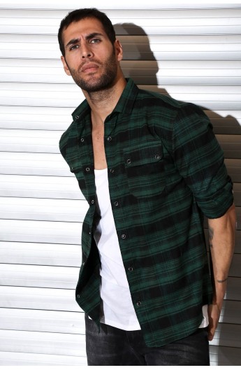 پیراهن چهارخانه مردانه