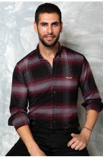 پیراهن چهارخانه طرح دار