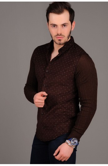 پیراهن طرحدار و تریکوی مردانه