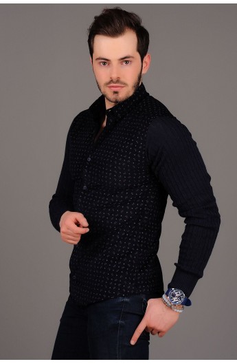 پیراهن طرحدار و تریکوی مردانه