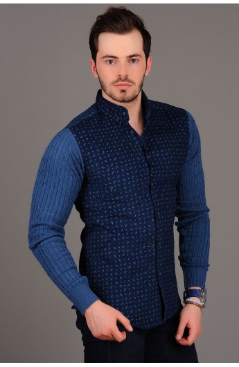 پیراهن طرحدار و تریکوی مردانه