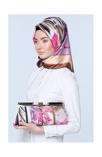 ست کیف روسری طرح دار زنانه