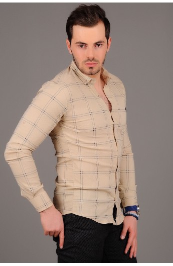 پیراهن چهارخانه مردانه