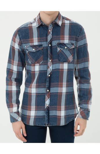 پیراهن چهارخانه مردانه