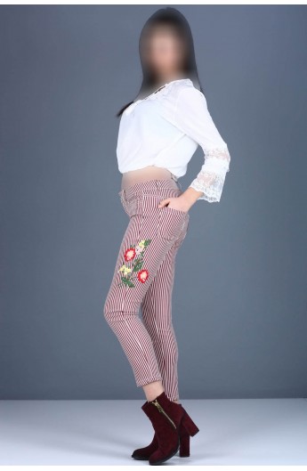 شلوار جذب طرح دار زنانه