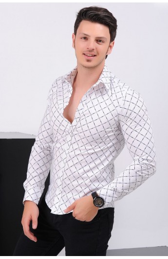 پیراهن طرحدار اسپرت مردانه