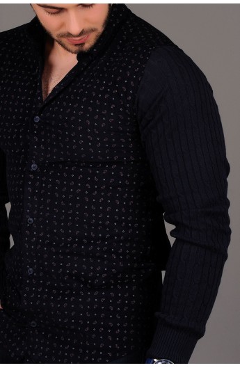پیراهن مخمل مدلدار مردانه