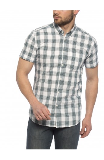 پیراهن چهارخانه آستین کوتاه مردانه