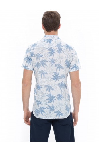 پیراهن طرحدار آستین کوتاه مردانه