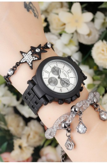 ست ساعت دستبند ستاره ای زنانه