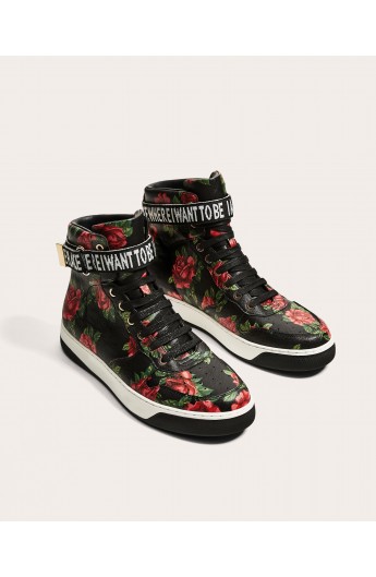 کتونی ساق دار گلدار مردانه