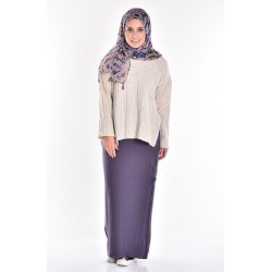 دامن جین مدل دار زنانه